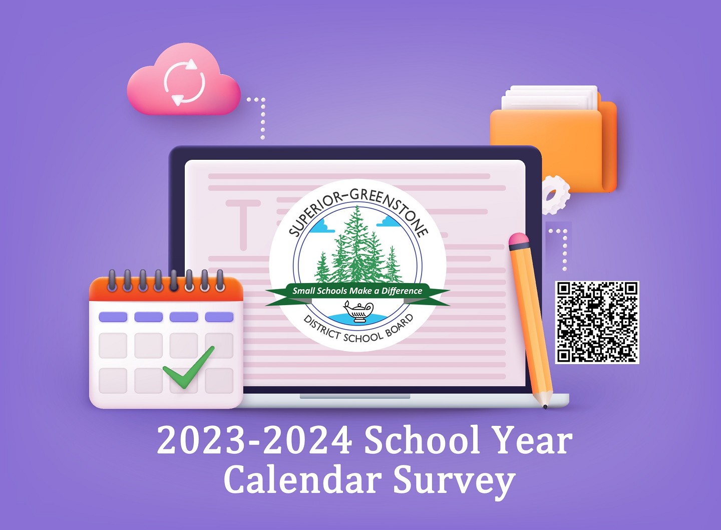 Photo of a school calendar survey