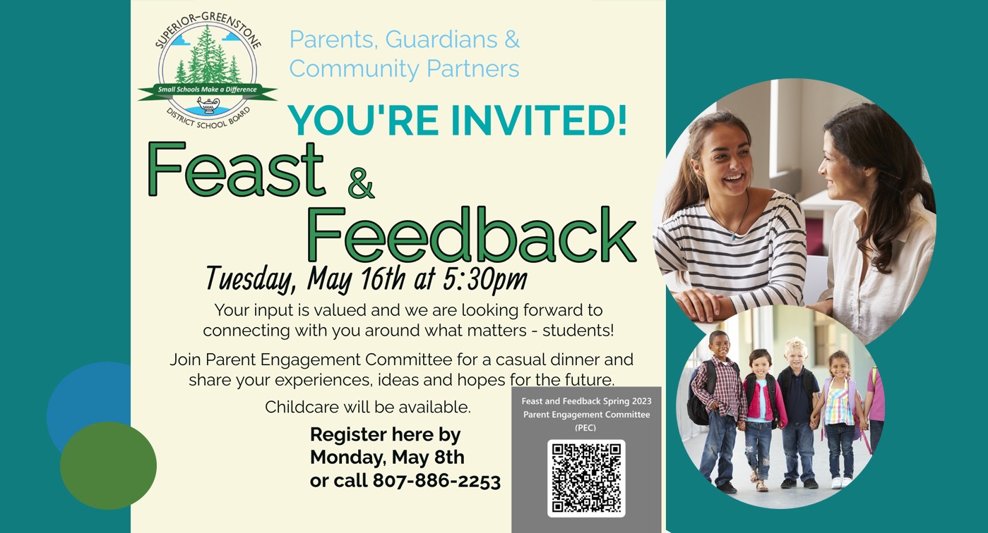 Feast and Feedback invitation for May 16, 2023