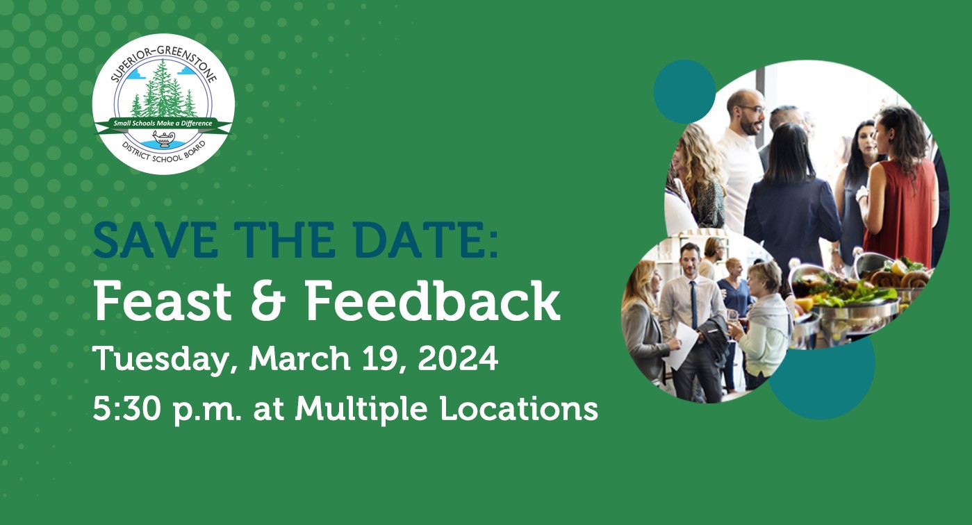 Save the Date Notice for Feast and Feedback session on March 19, 2024