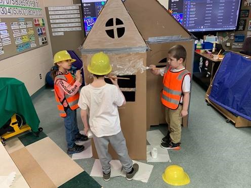 Marjorie Mills Public School Students Build a House Project