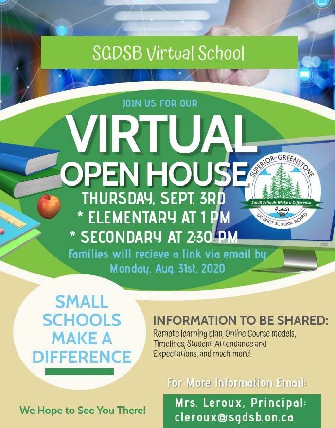 sgdsb virtual school poster